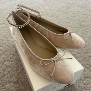 New Anthropologie Guilhermina Ballet Flats Rhinestone 9